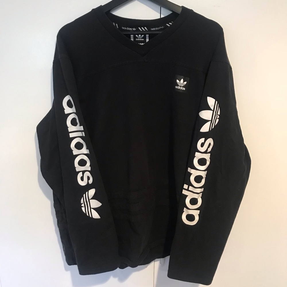 Adidas tall jersey men’s black long sleeve XL